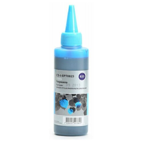 Чернила Cactus Light blue/Светло-голубой 100мл для Epson StPh R270/290/RX590 CS-I-EPT0825