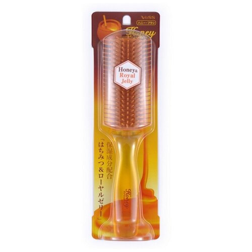 VESS брашинг для увлажнения и придания блеска волосам с мёдом и маточным молочком пчел (721113) щетка массажная для увлажнения и придания блеска волосам с медом и маточным молочком honey royal jelly