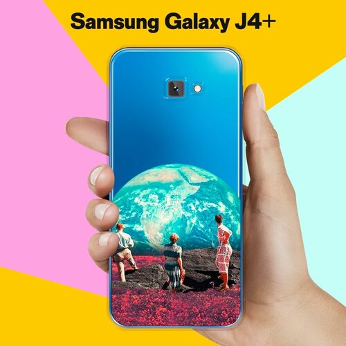 Силиконовый чехол на Samsung Galaxy J4+ Вид на Землю / для Самсунг Галакси Джей 4 Плюс 2018