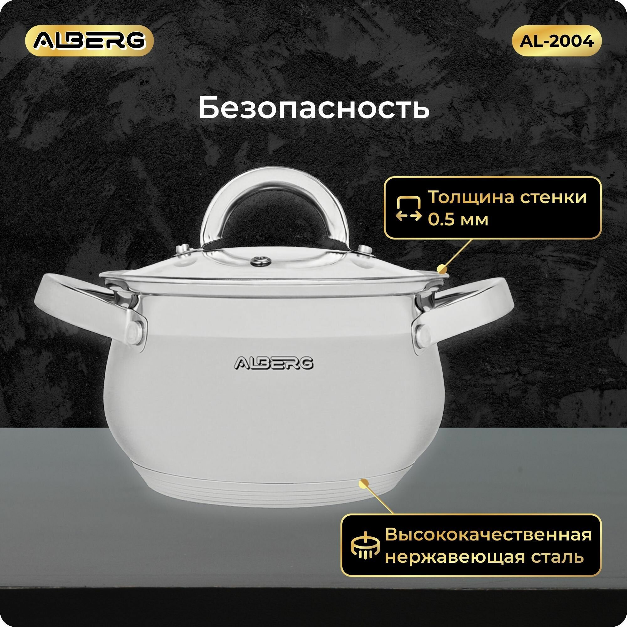 Набор посуды Alberg AL-2004