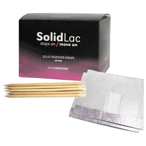 Nail Creation Solid Remover Wraps Фольга для размачивания гель-лаков упак.50 шт.