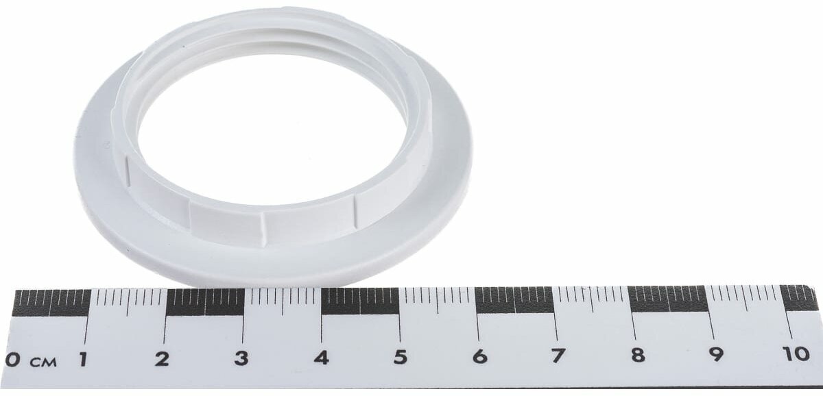 ЭРА Кольцо для патрона E27, пластик, белое (50/1000/9000) - фотография № 7