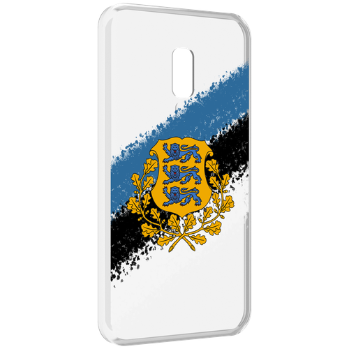 Чехол MyPads герб флаг эстонии-2 для Meizu 15 задняя-панель-накладка-бампер