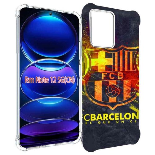 Чехол MyPads FC-Barcelona-Wallpaper-3 для Xiaomi Redmi Note 12 / POCO X5 задняя-панель-накладка-бампер