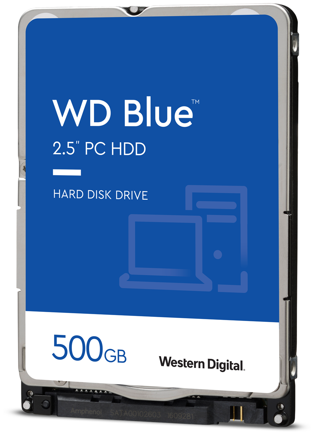 жесткий диск HDD 500ГБ, Western Digital Blue, WD5000LPCX - фото №1