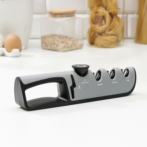 Точилка Hi-tech 4 в 1 с регулятором угла заточки цвет микс 2091₽