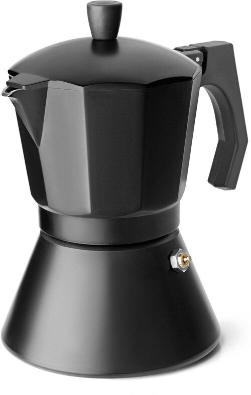Гейзерная кофеварка Apollo APL-09, 450 мл, 450 мл, черный