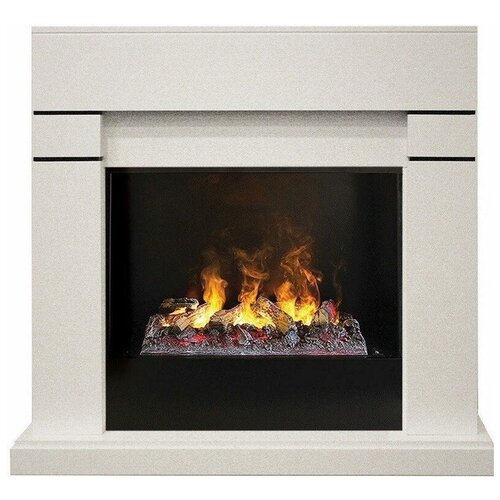 Электрический очаг RealFlame Lindelse + 3D Cassette 630 0.25 кВт 123 см 100 см 39.5 см белый камин realflame stone new 26 wt с cassette 630 3d