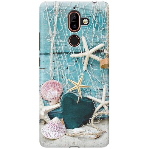 фото Cиликоновый чехол на nokia 7 plus / нокиа 7 плюс с принтом "морские звезды" gosso