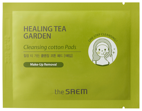 The Saem очищающие влажные диски хлопковые Healing Tea Garden, 7 мл, 210 г, 30 шт.