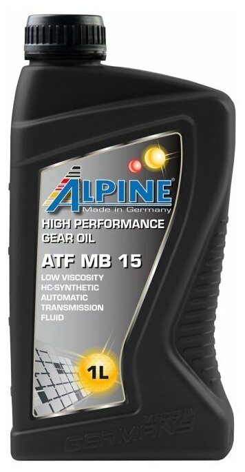 Масло для автоматических коробок переключения передач Alpine ATF MB 15 канистра 1л, арт. 0101551