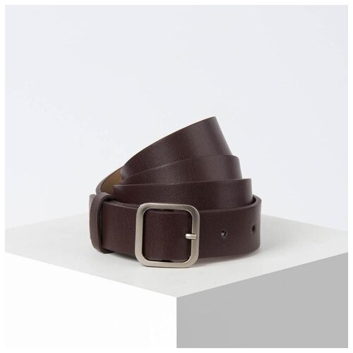 фото Ремень жен 05-01-02-01, 3*0,5*110, винт, пряжка металл, коричневый 5443838 сима-ленд