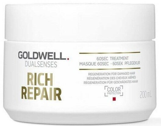 Goldwell Dualsenses Rich Repair 60 Sec. Treatment - Уход за 60 секунд для сухих и поврежденных волос 200 мл