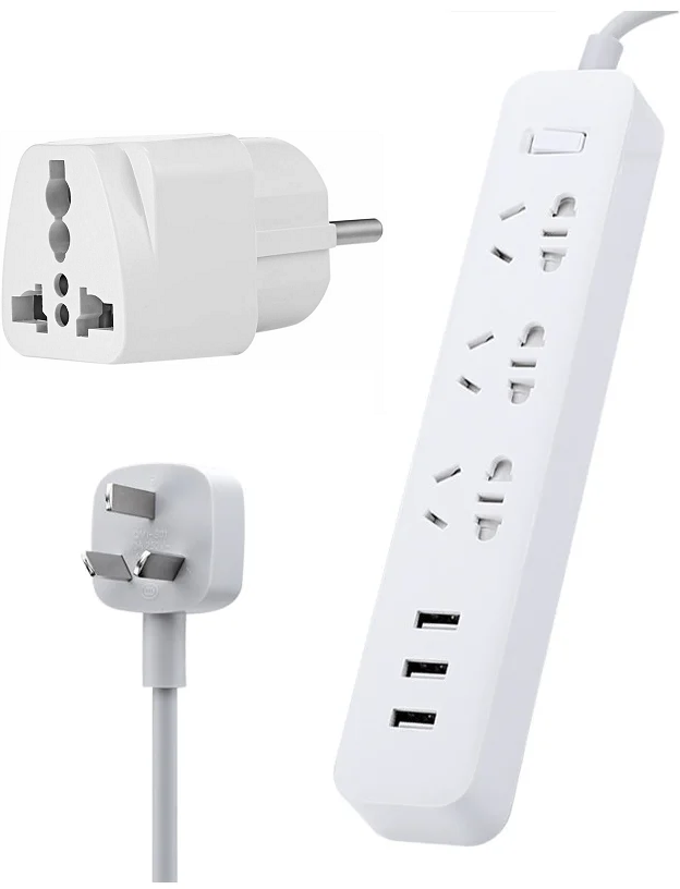 Удлинитель Xiaomi Mi Power Strip 3 XMCXB01QM 3 розетки с/з 10А / 2500 Вт