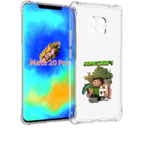 Чехол задняя панель накладка бампер MyPads Майнкрафт детский для Huawei Mate 20 Pro/Mate 20 RS 6.39