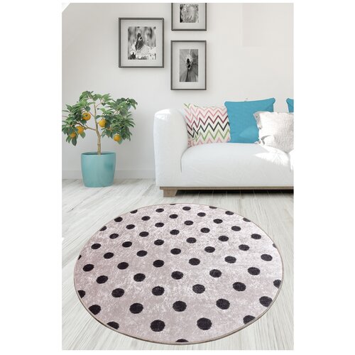 Коврик 100х100 см круглый в ванную, не скользит, Chilai Home, 8682125955735