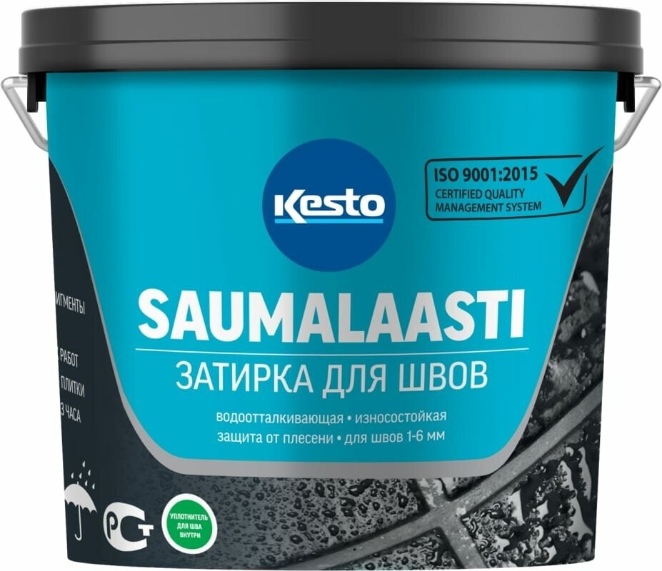 Затирка Kesto Saumalaasti 41 3 кг средне-серый T3568.003.