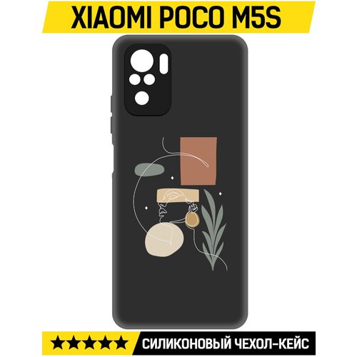 Чехол-накладка Krutoff Soft Case Элегантность для Xiaomi Poco M5s черный чехол накладка krutoff soft case море для xiaomi poco m5s черный