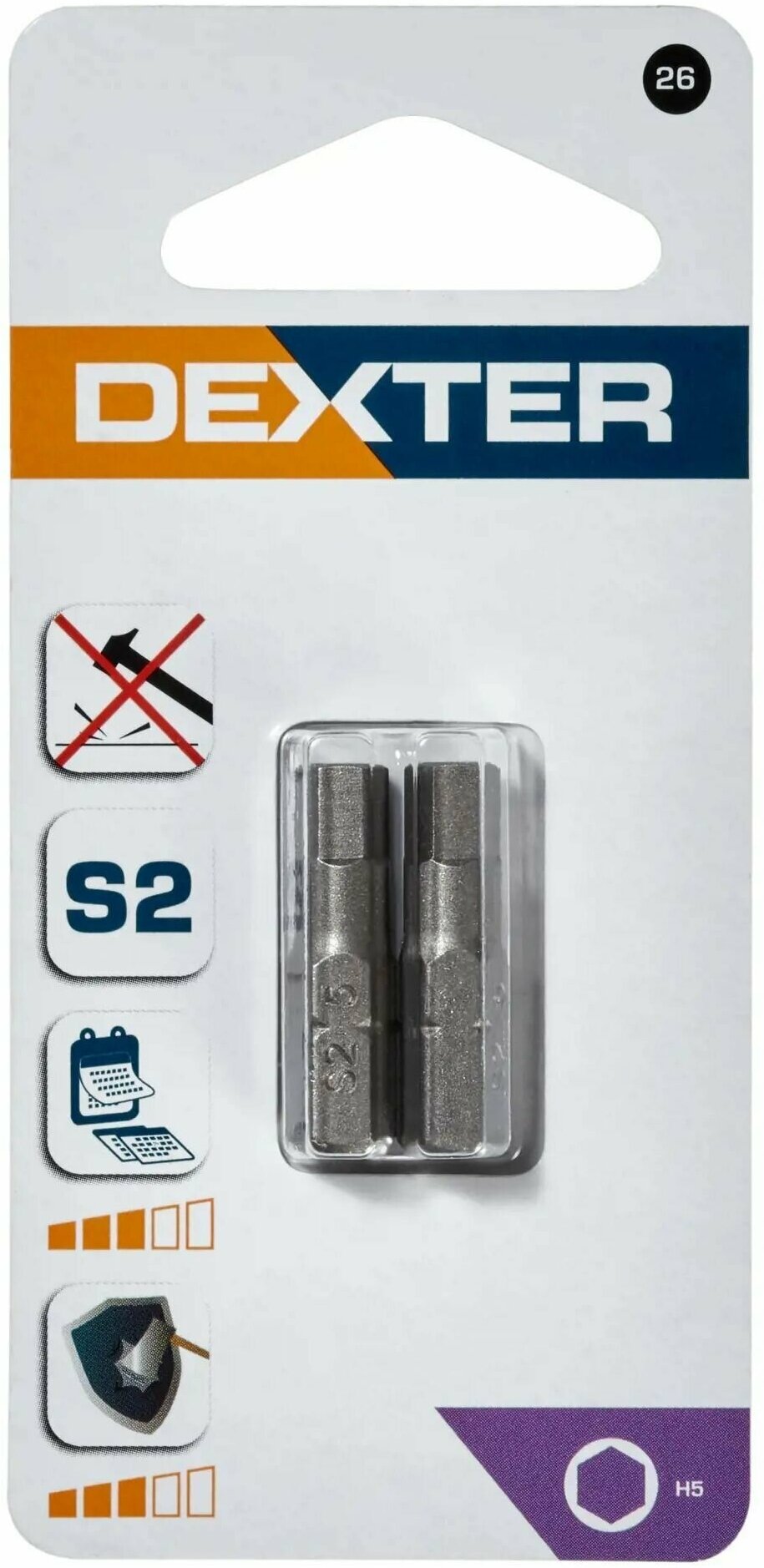 Бита Dexter XM26DT-3 H5x25 мм 2 шт.