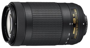 Объектив Nikon 70-300mm f/4.5-6.3G ED VR AF-P DX, черный