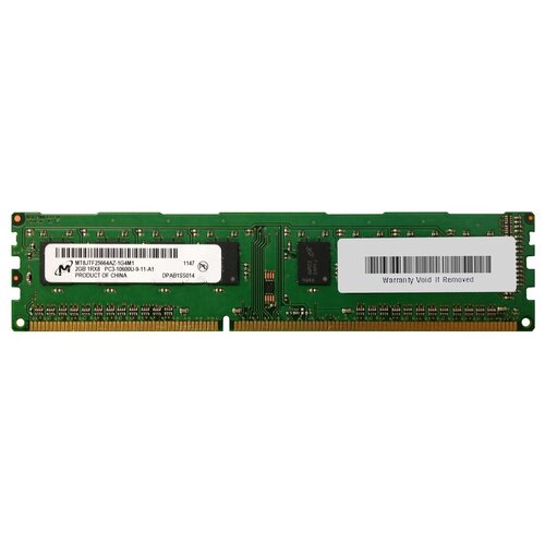 Оперативная память Micron 2 ГБ DDR3 1333 МГц DIMM CL9 MT8JTF25664AZ-1G4M1 218000₽
