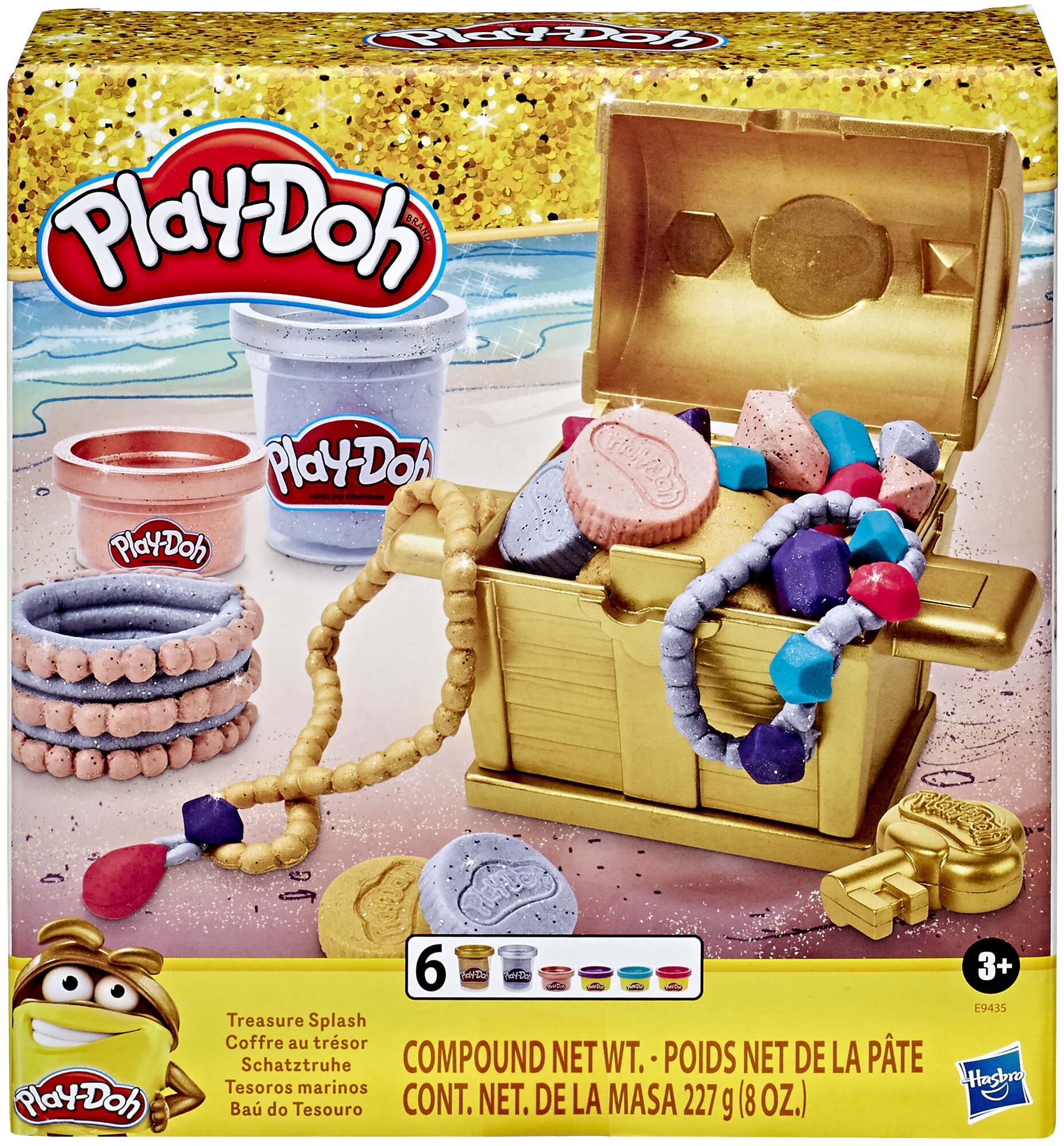 Масса для лепки Play-Doh Поиск Сокровищ E9435 6 цв.