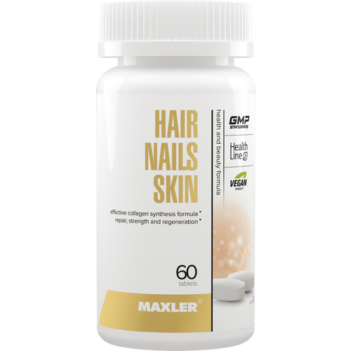 Витаминный комплекс для красоты волос, кожи и ногтей Maxler Hair Nails Skin - 60 таблеток