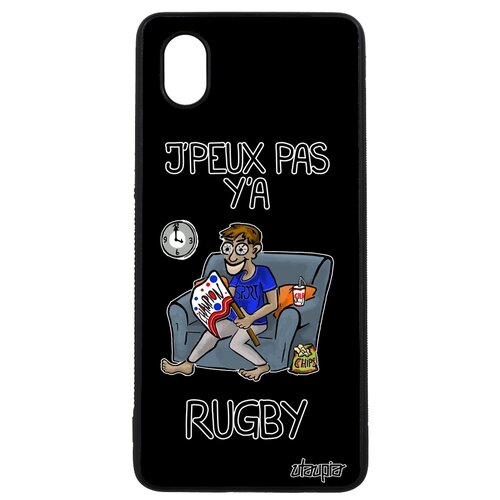 фото Чехол на телефон samsung galaxy a01, "не могу - смотрю регби!" болельщик карикатура utaupia