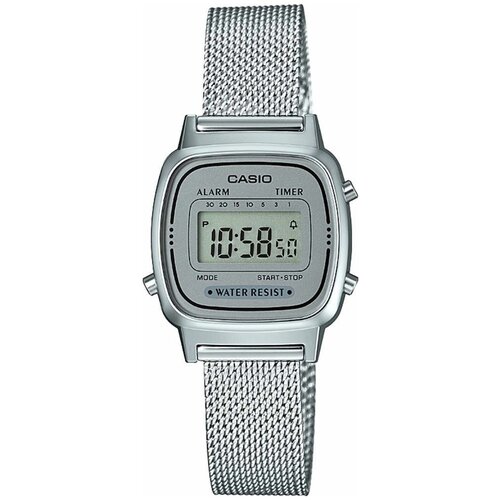 фото Наручные часы casio часы casio la670wem-7ef, серый, черный