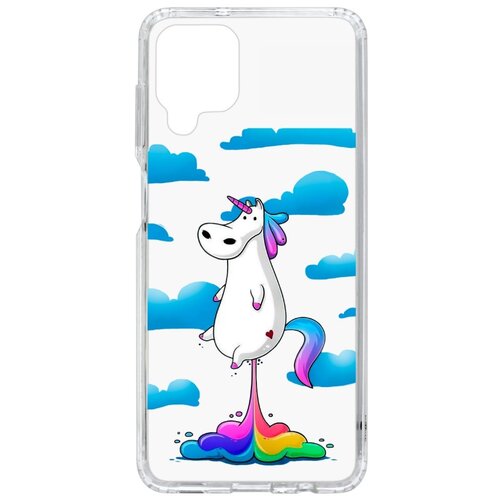 фото Чехол на samsung galaxy a12 kruche print flying unicorn