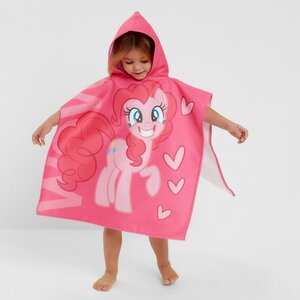 Полотенце-пончо детское махровое My Little Pony Пинки Пай 60х120 см, 50% хл, 50% полиэстер