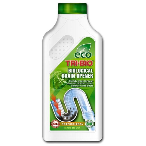 TRI-BIO Жидкость для устранения засоров Biological drain opener, 0.42 л