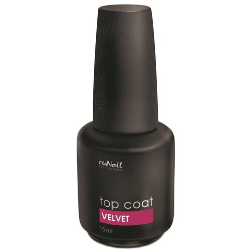 Бархатный топ для гель-лака TopCoat Velvet, 15 мл Runail Professional