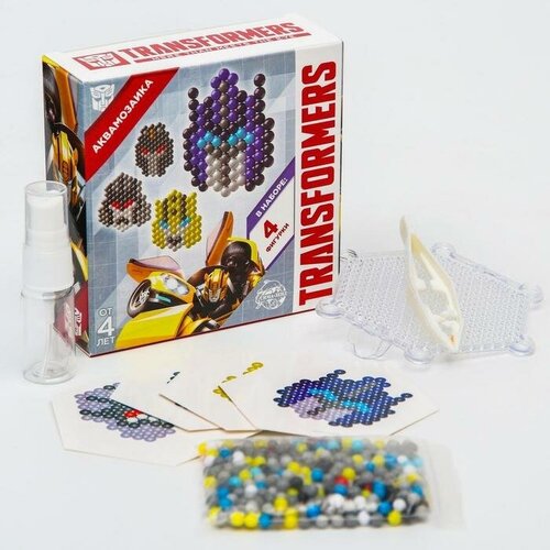 Hasbro Аквамозаика «Трансформеры», 4 фигурки, маски