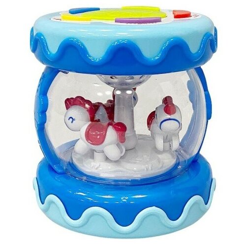 Развивающая игрушка everflo Jolly Drummer, синий