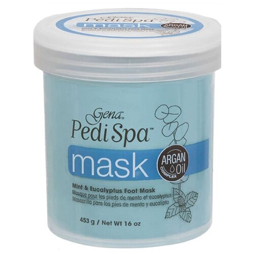 Gena Pedi Spa Mask, 453 г. - увлажняющая маска для ног с экстрактом мяты и аргановым маслом