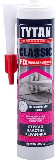 Клей монтажный Tytan Professional Classic Fix, 310 мл, прозрачный