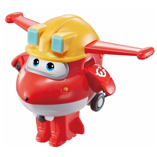 Super Wings Мини-трансформер Джетт команда Строителей Супер Крылья, 7см