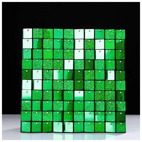 MARU Панель с пайетками для фотозоны 30*30см зеленая