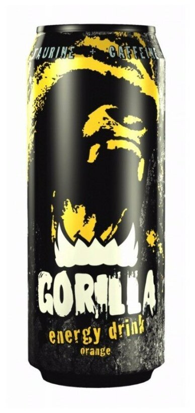 Энергетический напиток Orange GORILLA, 0,45 л (жестяная банка) - фотография № 2