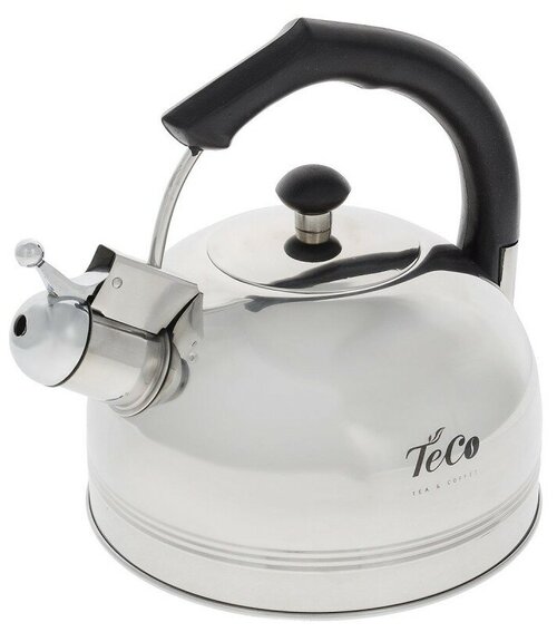 Teco Чайник со свистком TC-112, 3 л, 3 л, серебристый