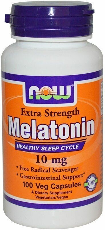 Капсулы NOW Melatonin, 60 г, 10 мг, 100 шт.