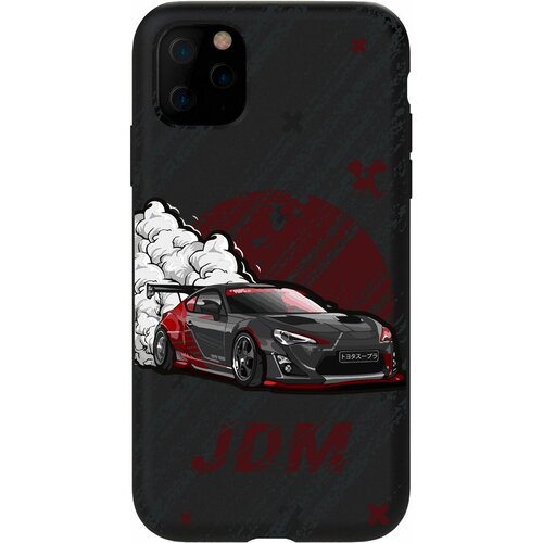 Силиконовый чехол Mcover для Apple iPhone 11 с рисунком JDM чёрная машина силиконовый чехол mcover для apple iphone 11 с рисунком jdm машина