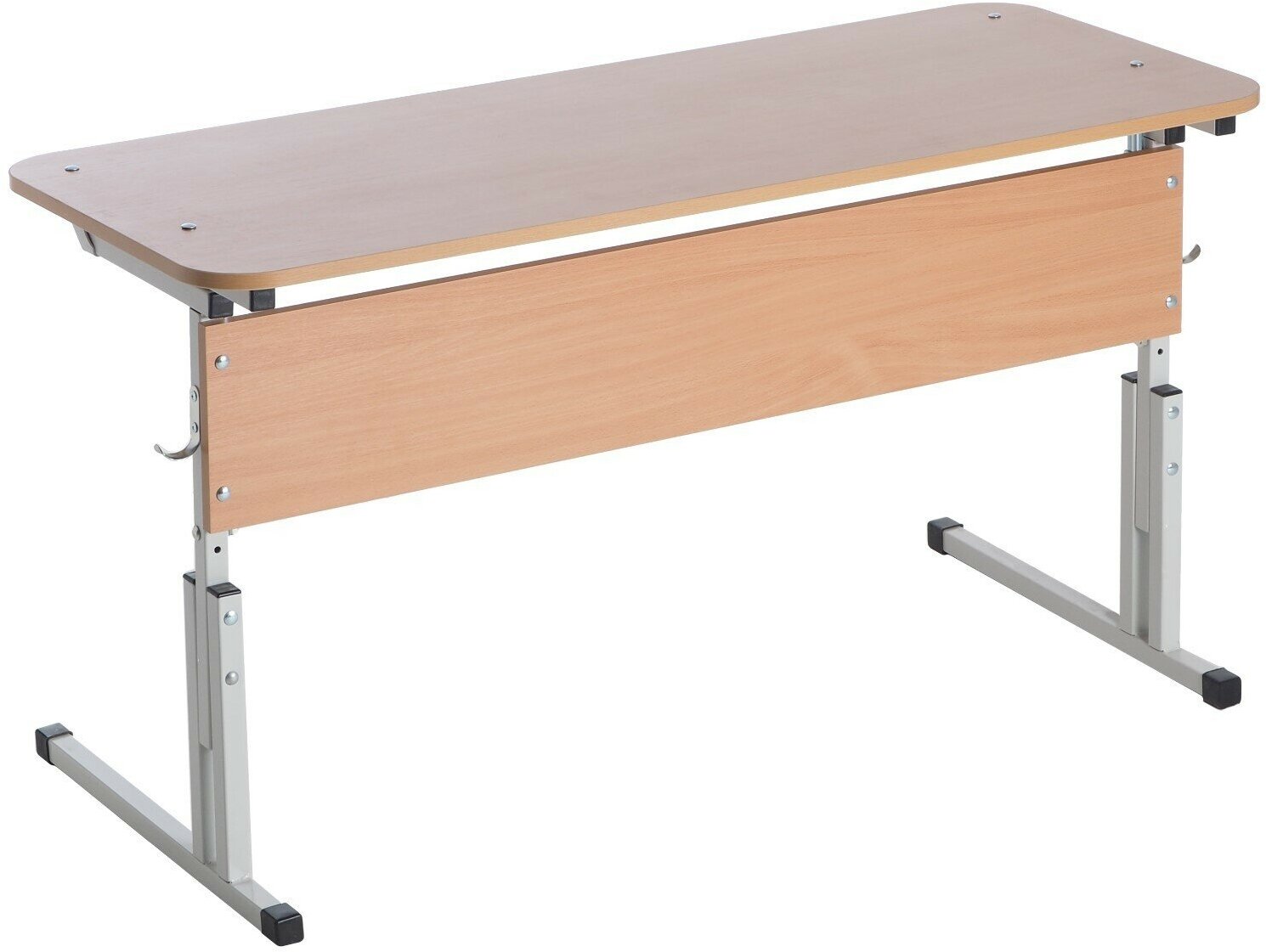 фото Стол ученический закругл. двухместный регулируемый по углу наклона и высоте ростовая гр.№3-5