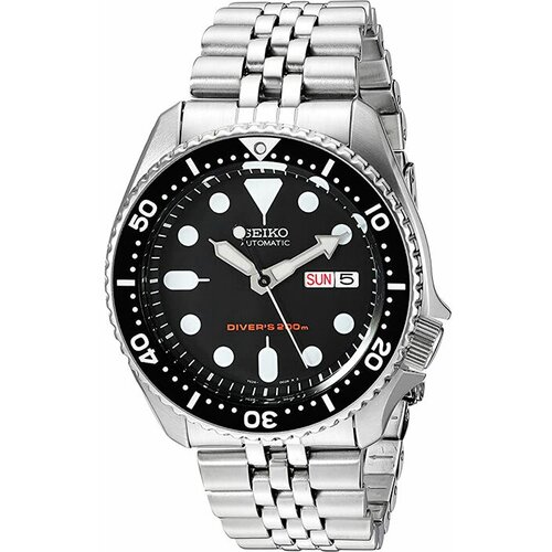 Наручные часы SEIKO Automatic, черный, серебряный