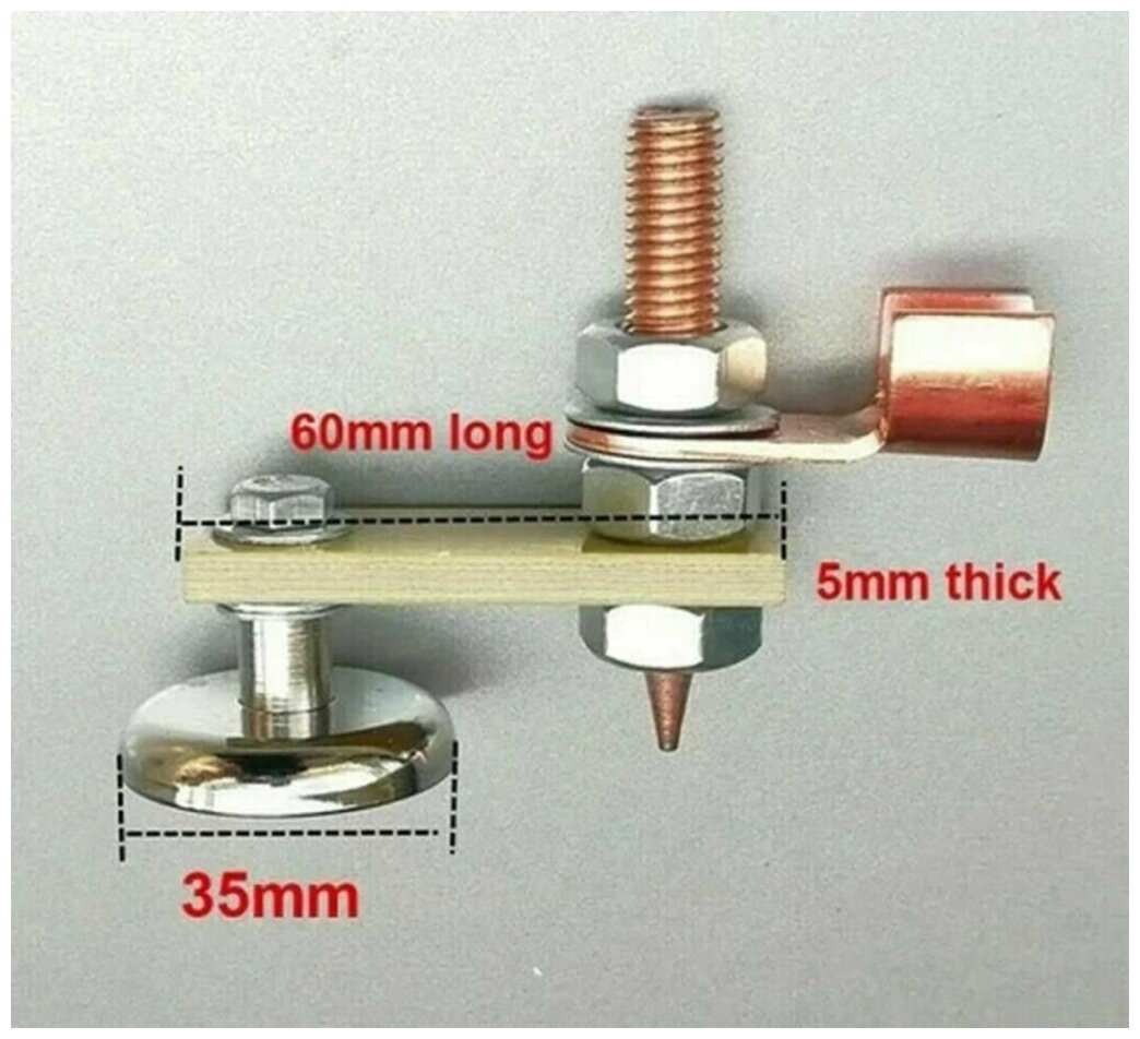 Клемма магнитная "масса" для сварки/ держатель заземления