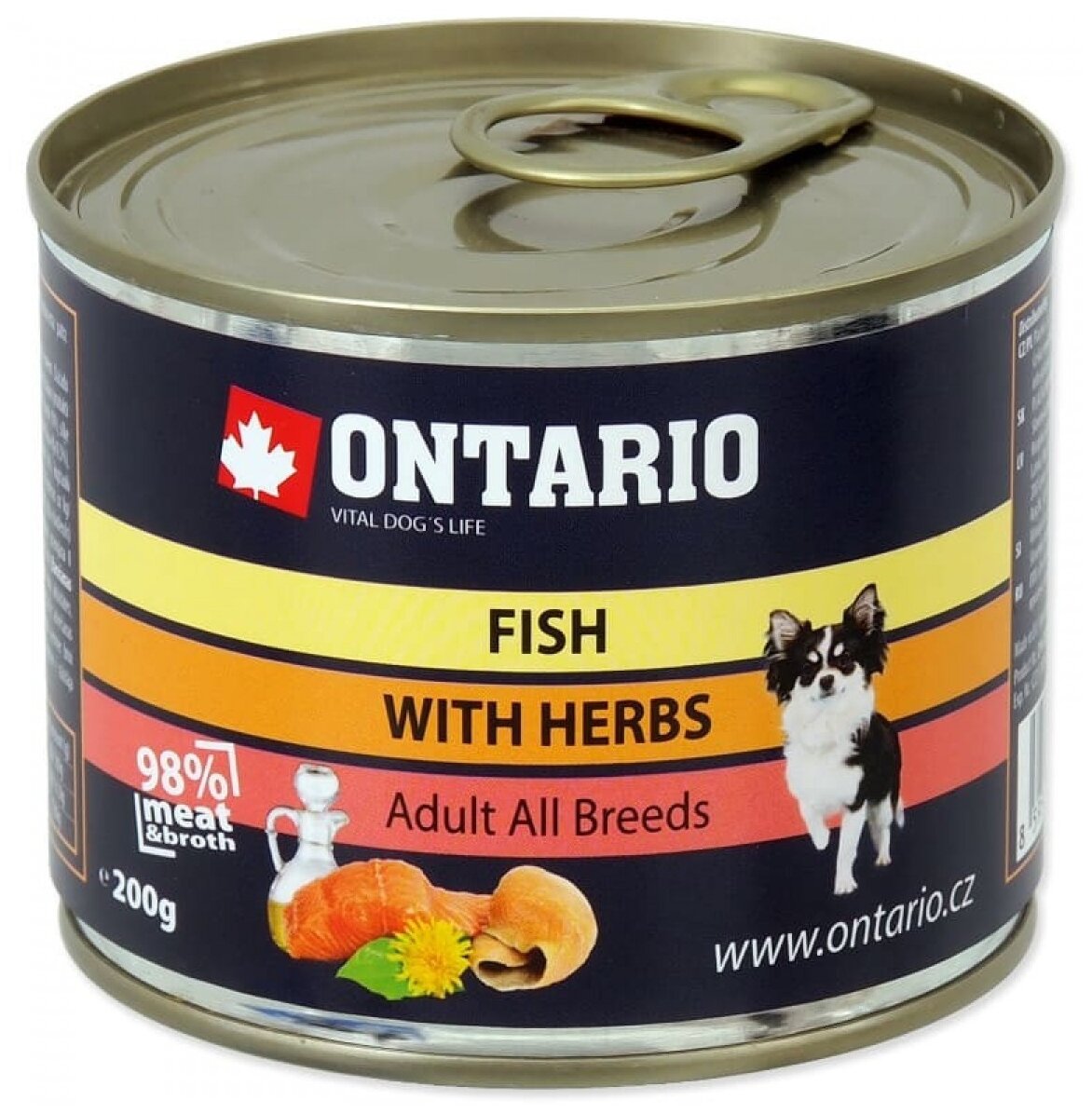 ONTARIO для взрослых собак рыбное ассорти (200 гр х 6 шт)