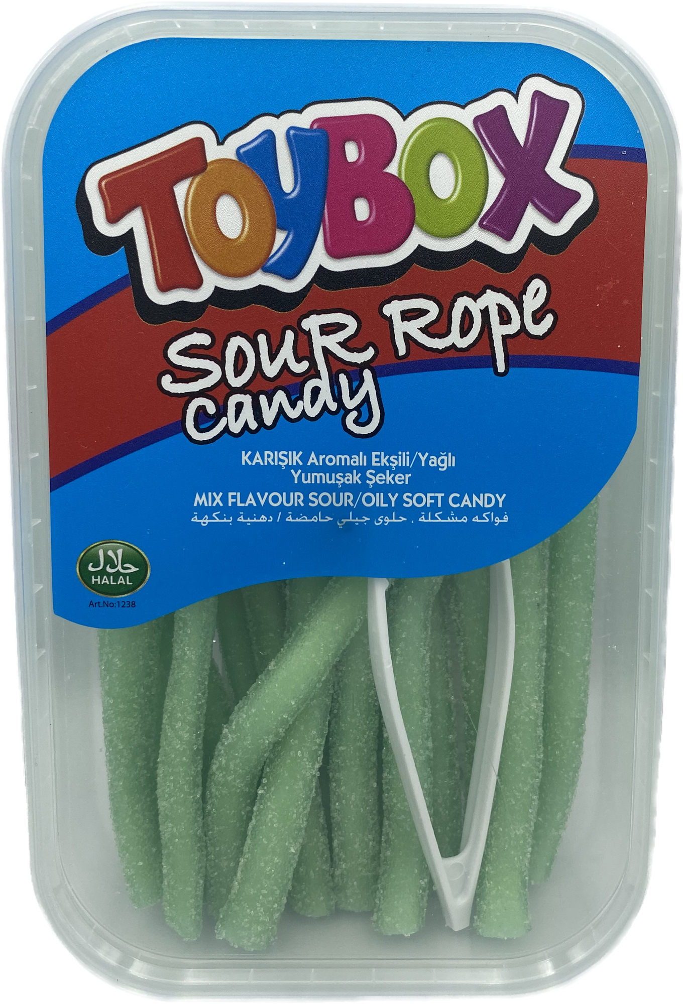 Мармелад кислые верёвки TOYBOX LICORICE яблоко, 200 г - фотография № 1