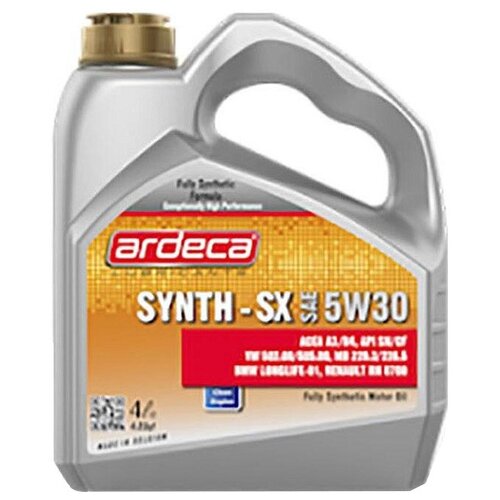 Синтетическое моторное масло Ardeca SYNTH-SX 5W-30, 4 л