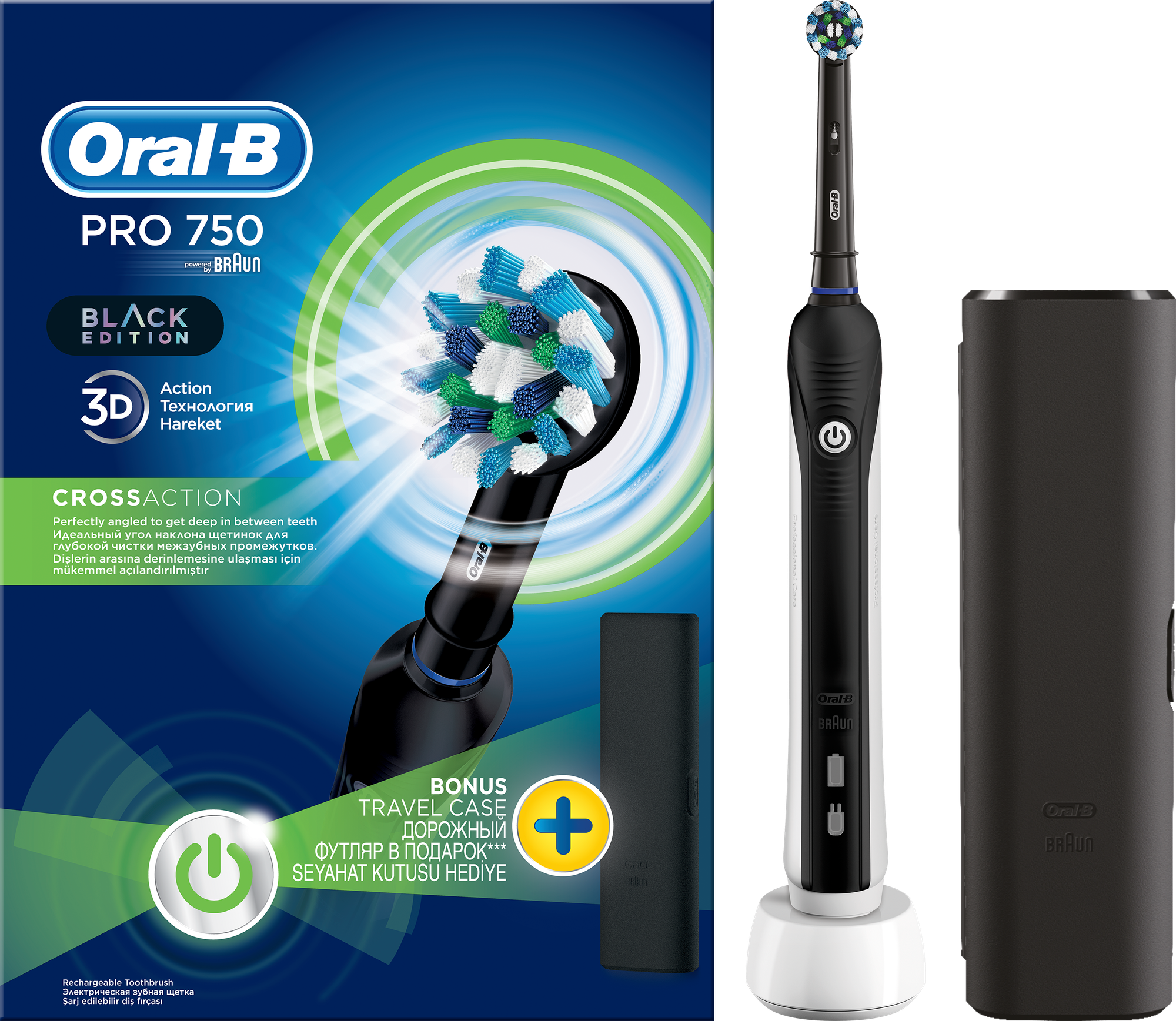 Электрическая зубная щетка Oral-B Pro 750 CrossAction